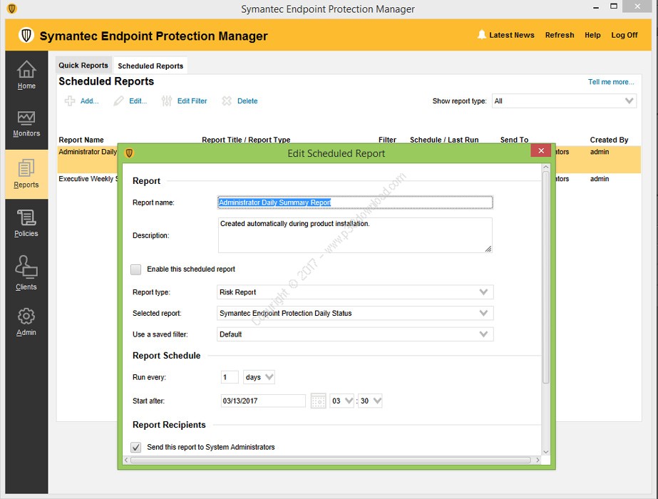 Symantec Endpoint Protection Manager 14.0.241 10 Years Trial License Application Full Version