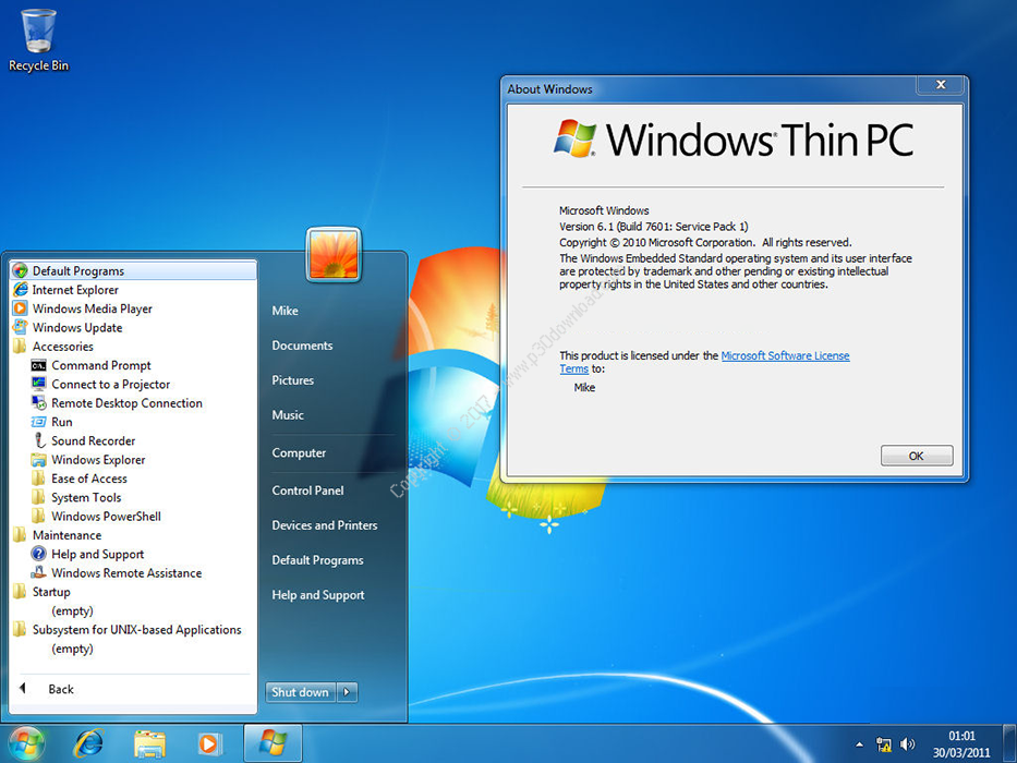 Microsoft Windows 7 Home Premium SP1 👉🏿
