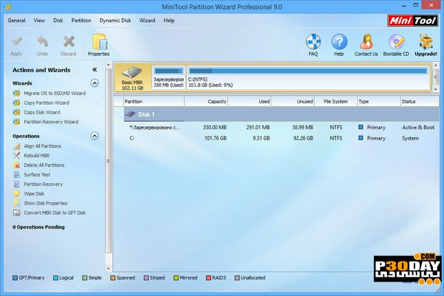 MiniTool Partition Wizard Professional Edition 10.2.1 Crack 64 Bit