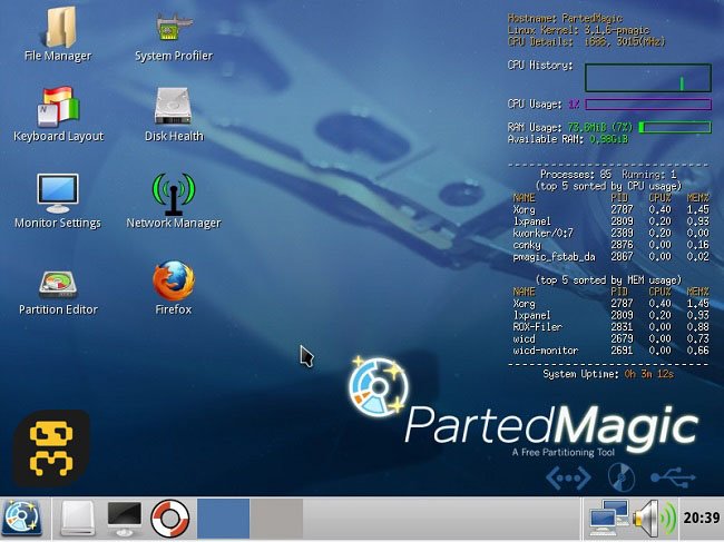 Parted Magic 2017.09.05 - Professional Hard Disk Management Crack