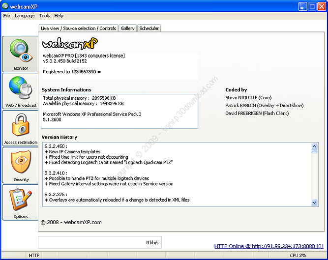 WebcamXP Pro v5.6.0.2 Build 34737 Crack