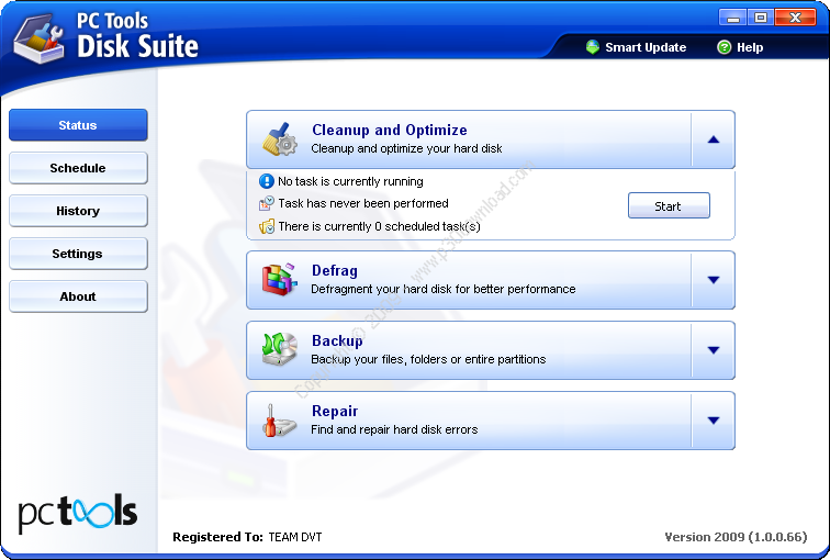 PCTools Disk Suite 2009 v1.0.0.66 Crack