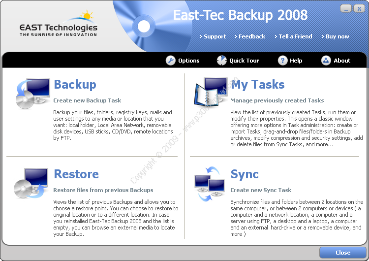 East-Tec Backup 2008 v2.0.1.11 Crack