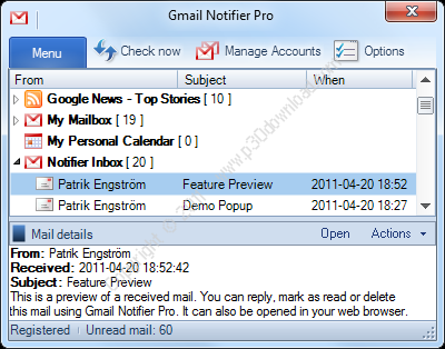 Gmail Notifier Pro v5.3.5 Crack