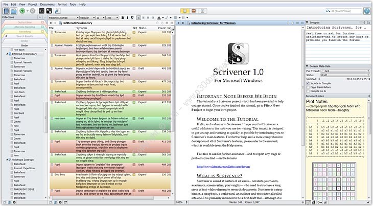 Scrivener v1.9.7.0 Crack