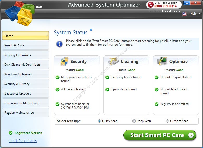 Advanced System Optimizer v3.9.3636.16647 Crack