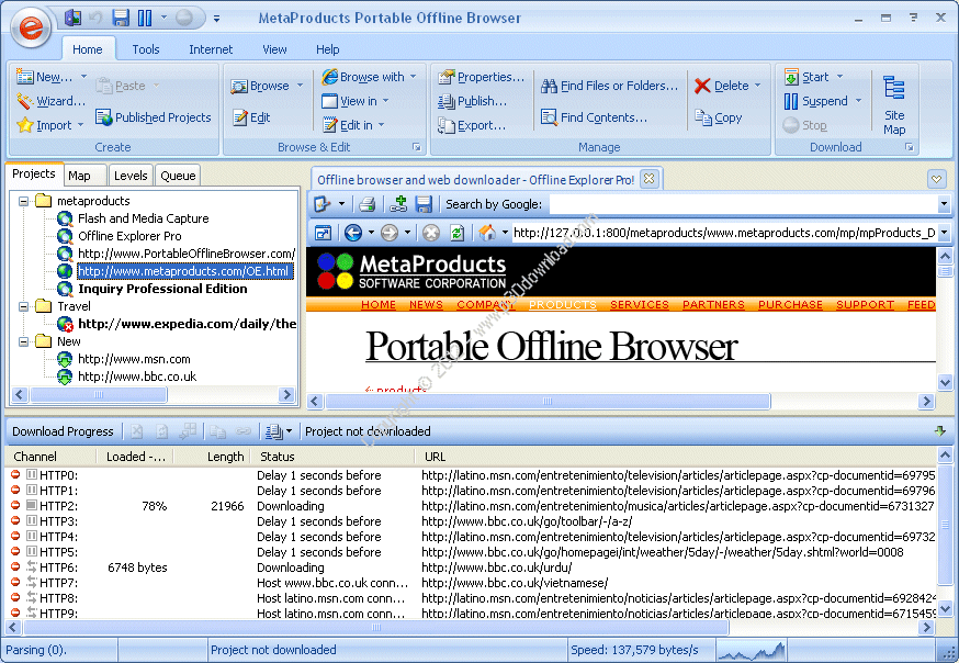 Portable Offline Browser v6.9.4208 Crack