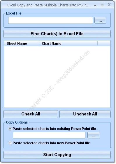 Excel Copy and Paste Multiple Charts Into MS PowerPoint Software v7.0 Crack