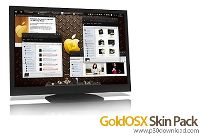 GoldOSX Skin Pack v1.0 For windows XP and 7 x86/x64 Crack