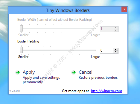 Tiny Windows Borders v2.5 Crack