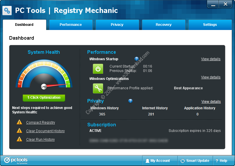 PC Tools Registry Mechanic 2013 v11.1.0.124 Crack