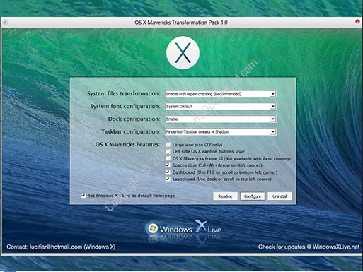 OS X Mavericks Transformation Pack v3.0 Crack