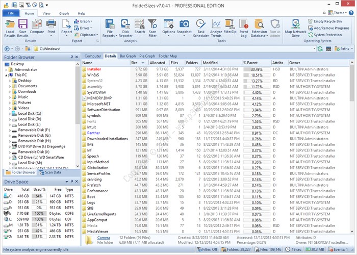 FolderSizes Enterprise Edition v8.5.174 Crack