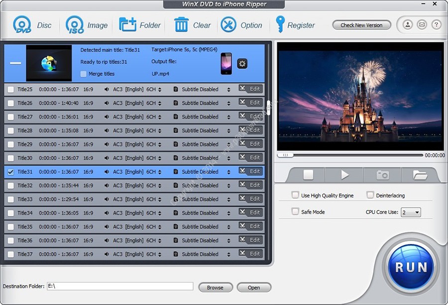 WinX DVD to iPhone Ripper v5.0.7 Crack