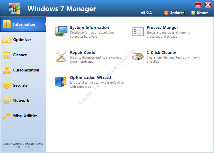 Windows 7 Manager v5.1.9 Crack
