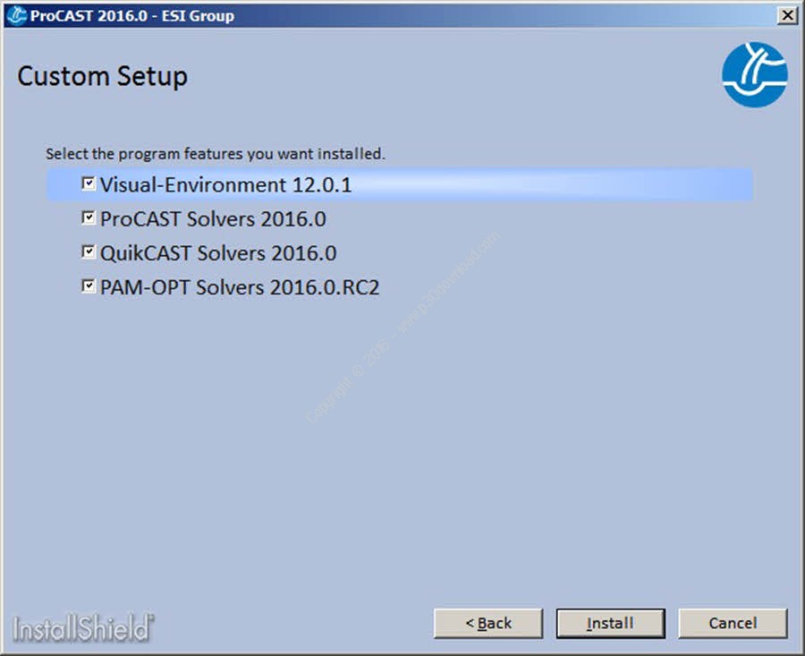 ESI ProCAST + QuikCAST + PAM-OPT v2016.0 + Visual-Environment v12.0.1 x64 Crack