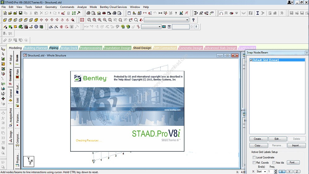 Bentley STAAD.Pro CONNECT Edition Update 1 v21.00.01.12 x64 Crack