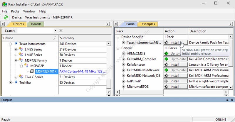 Keil MDK-ARM v5.24a + MDK5 Software Packs + Device Family Pack Crack