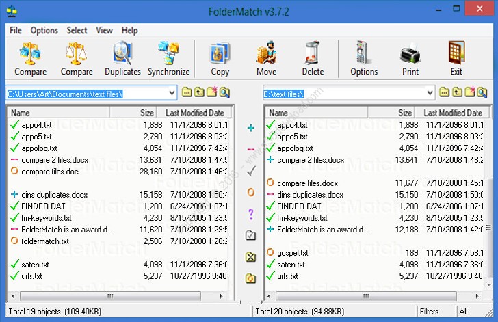 FolderMatch v3.7.3 Crack
