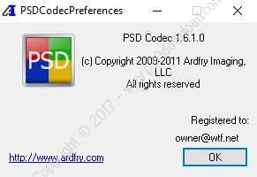 Ardfry Psd Codec 1.6 Serial Number [VERIFIED]