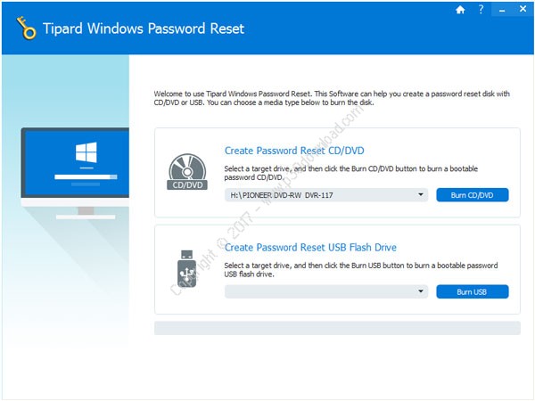 Tipard Windows Password Reset Platinum v1.0.10.0 Crack