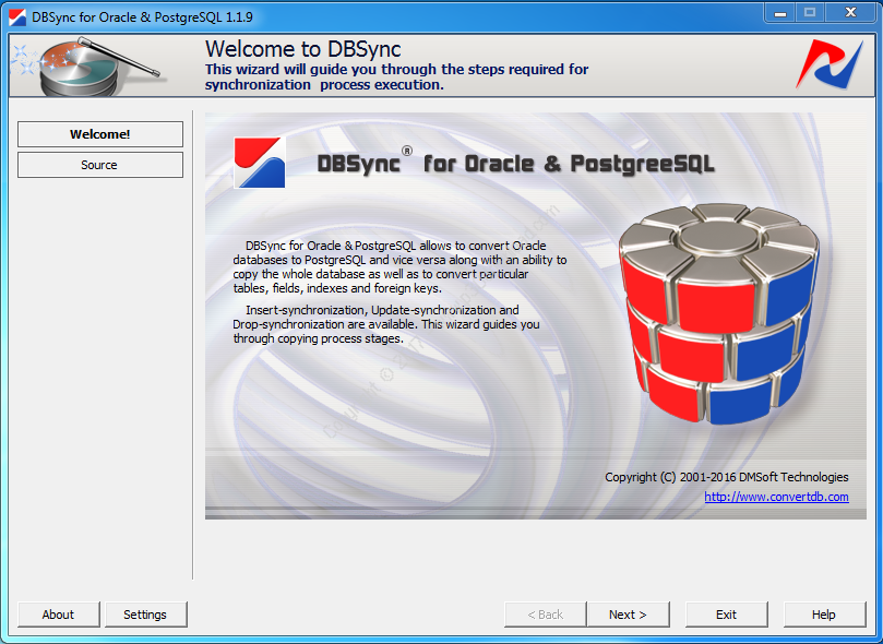 DBSync for Oracle and PostgreSQL v1.1.9 Crack