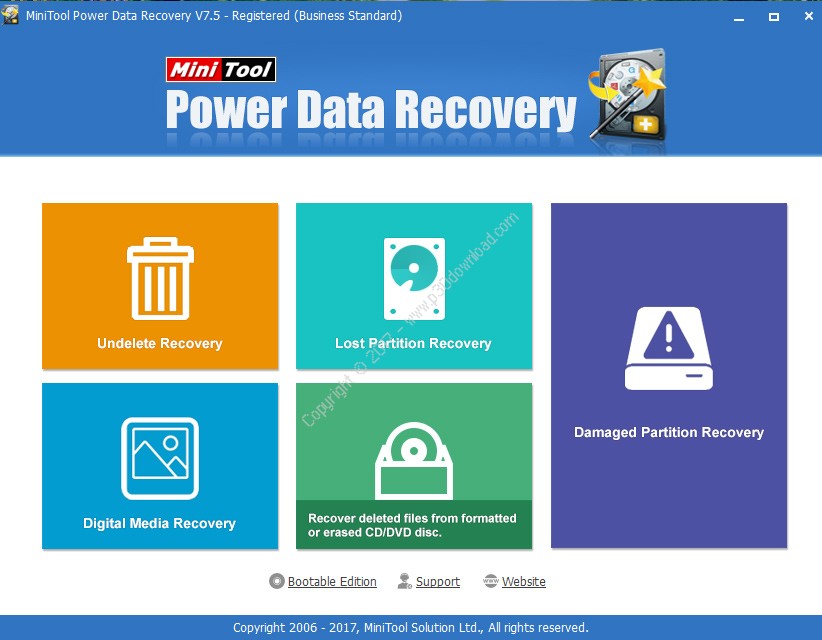 MiniTool Power Data Recovery V7.5 Business Standard/Deluxe/Enterprise/Technician- Data Recovery Software Crack