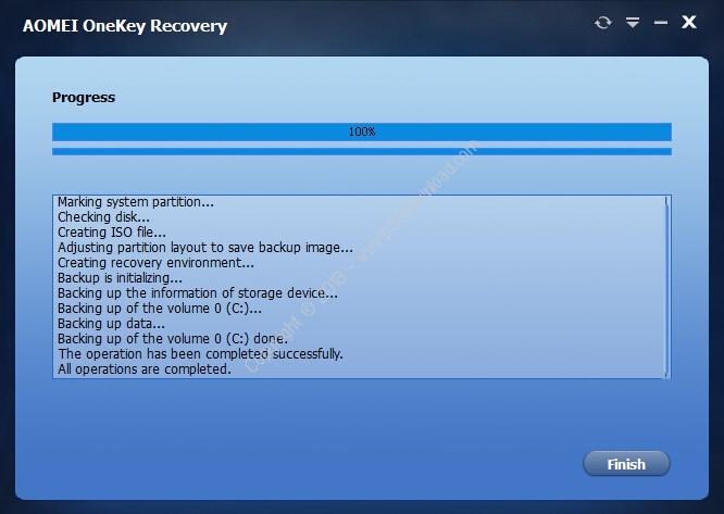 AOMEI OneKey Recovery Customization v1.6.2 Crack