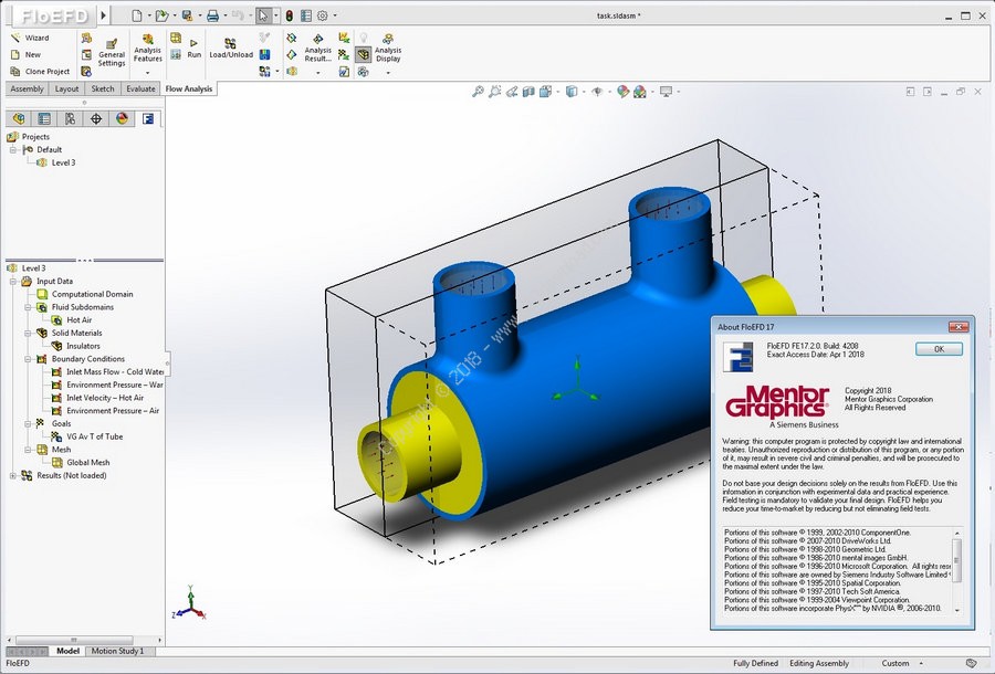 Mentor Graphics FloEFD Standalone + For CATIA & Creo & NX & Solid Edge v17.2.0.4208 x64 Crack