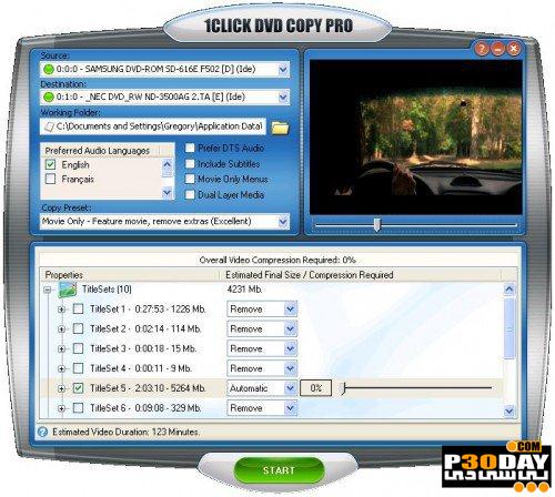 1CLICK DVD Copy Pro 5.1.1.7 - Easily Copy DVD Discs Crack