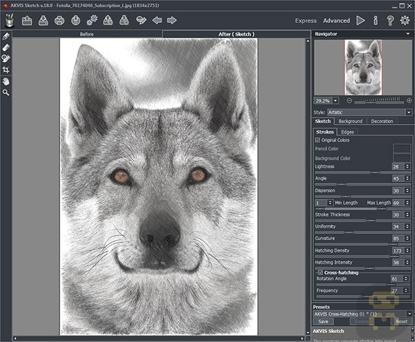 AKVIS Sketch 19.0.3151 - Photoshop Plugin Convert To Photoshop Crack