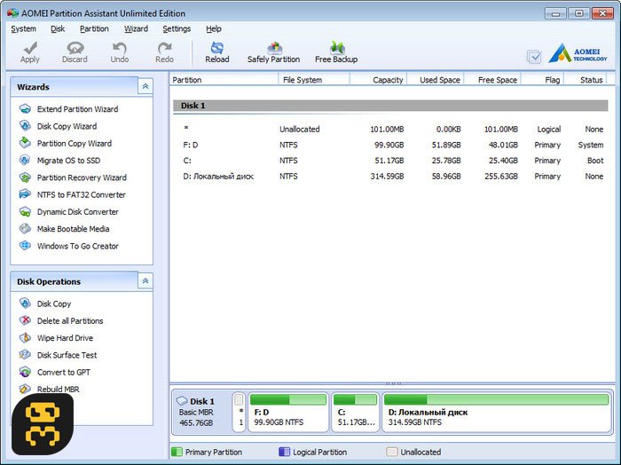 AOMEI Partition Assistant Pro 6.5.0 - Easy Hard Disk Partitioning Crack