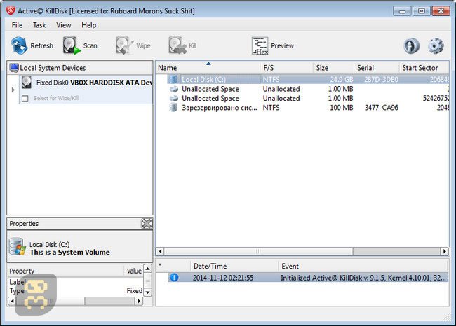 Active KillDisk Professional Suite 10.0.6.0 - Complete Information Removal Crack