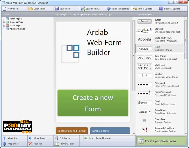 Arclab Web Form Builder 4.3.0 - Build Internet Formats Crack