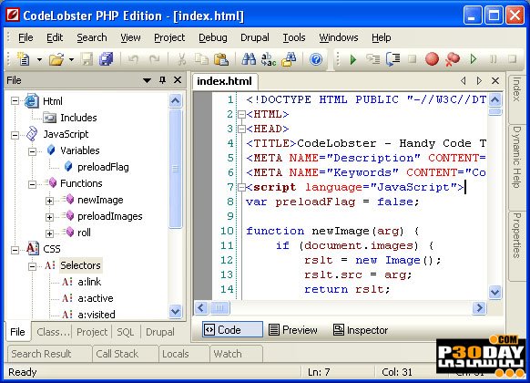 CodeLobster PHP Edition Pro 5.11.1 - PHP Script Build Crack