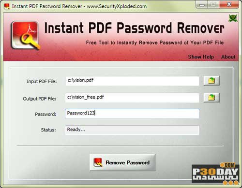 Instant PDF Password Remover 6.0 Final - Delete PDF Password Crack