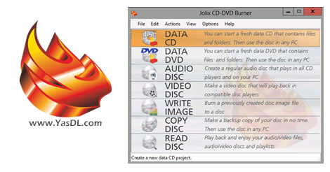 Jolix CD-DVD Burner 2.5.0 + Portable Crack