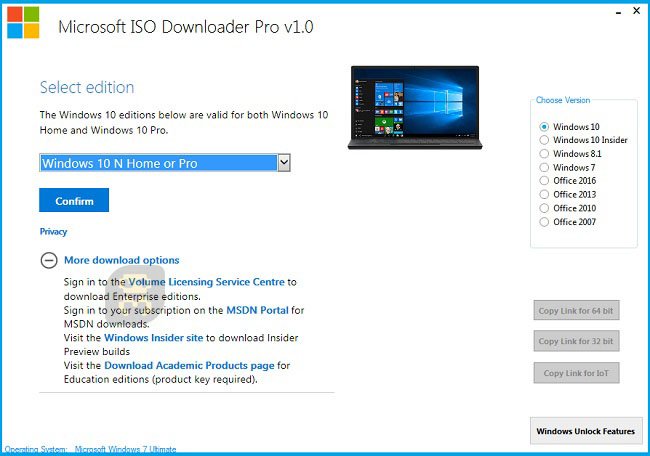 Microsoft ISO Downloader Pro 1.8 - Windows Image Software Crack