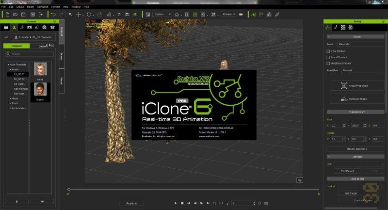 Reallusion IClone Pro 7.02.0915.1 - 3D Animation Creation Crack