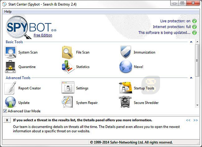 SpyBot Search & Amp; Destroy 2.5.42.0 - Delete Spyware From System Crack