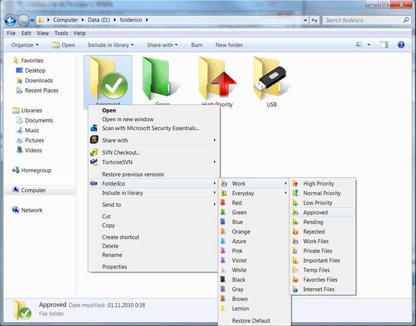 Teorex FolderIco 5.0 - Color Changes Windows Folders Crack