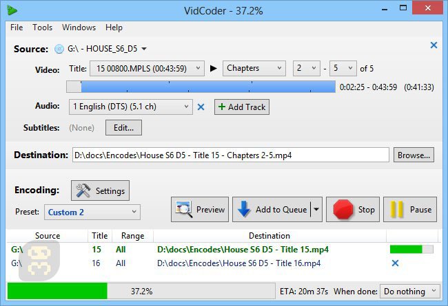 VidCoder 2.49 Final - Video Convertor And Encoder Crack