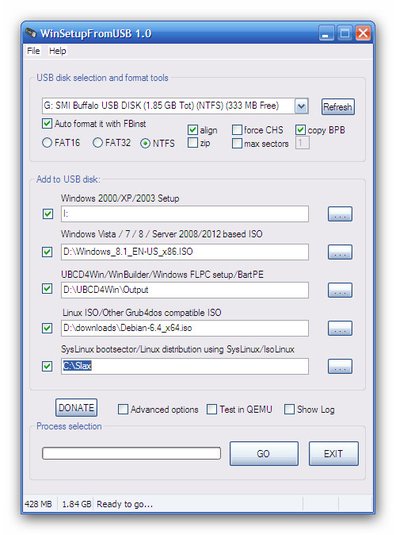 WinSetupFromUSB 1.6 Final - Install Windows From The USB Port Crack