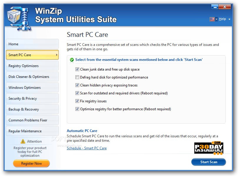 WinZip System Utilities Suite 3.2.0.16 - WinXP Computer Optimization Crack