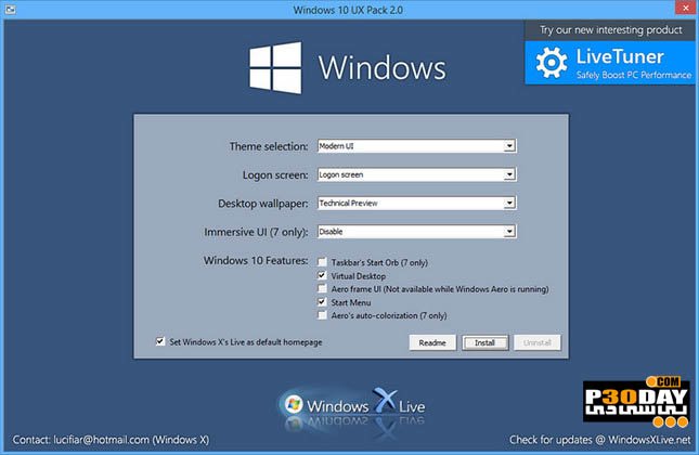 Windows 10 UX Pack 5.0 - Having Windows 10 In All Versions Crack