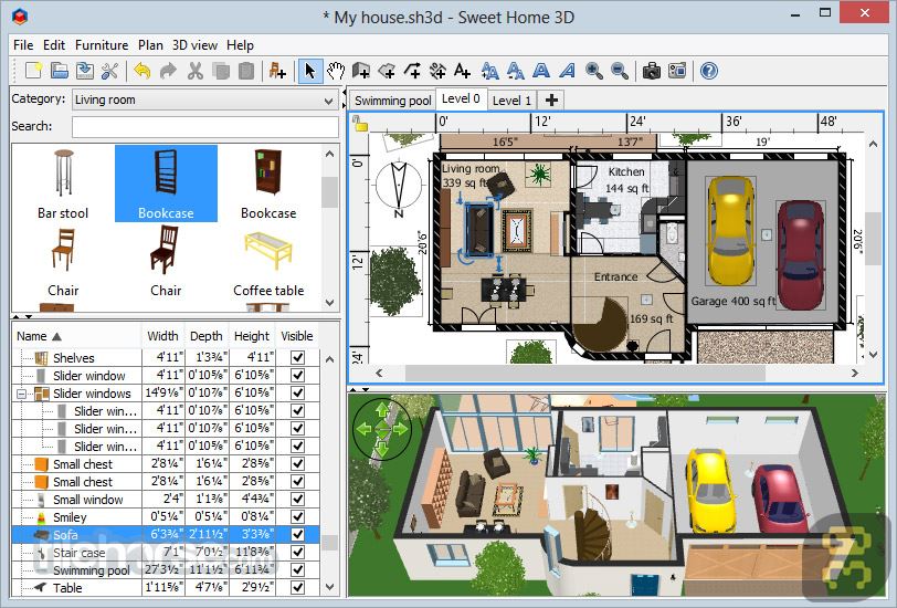 Sweet Home 3D 5.5 - Interior Decoration Design Software Crack